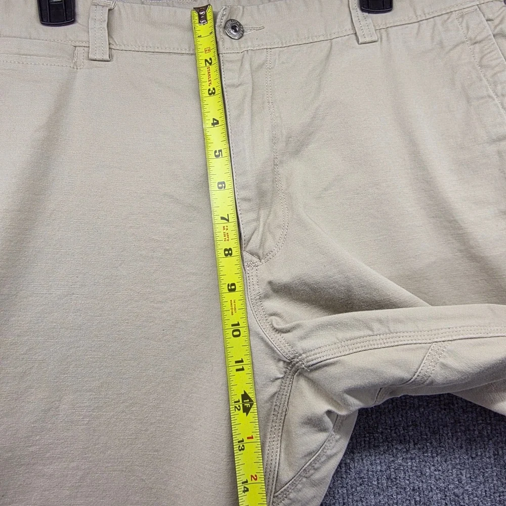 Duluth Trading Co Mens 36x32‎ Beige Cotton Spandex Cargo Pants Work Casual